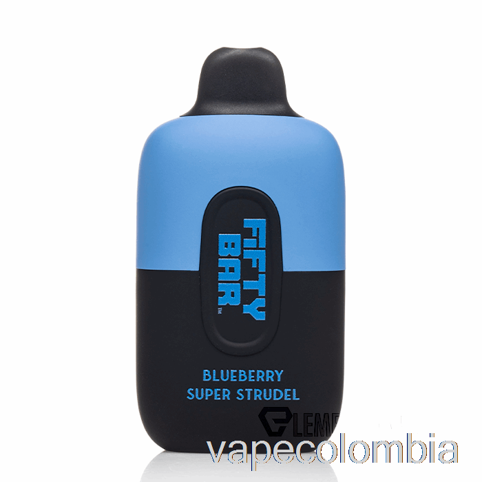 Vape Kit Completo Cincuenta Bar 6500 Desechables Super Strudel De Arándanos